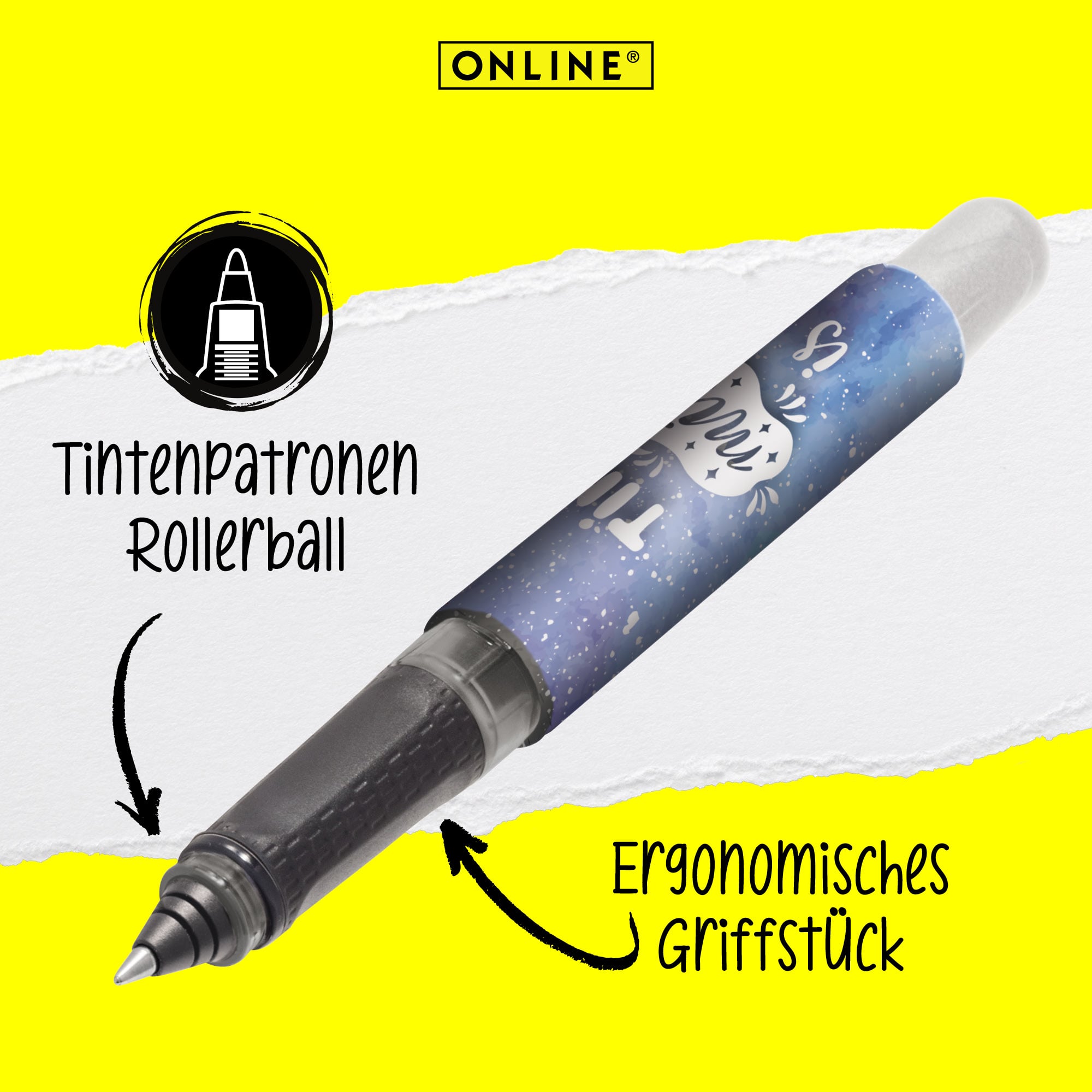 Eine stabile Iridiumfeder und ein ergonomisches Griffstück zeichnen unseren College Füller aus