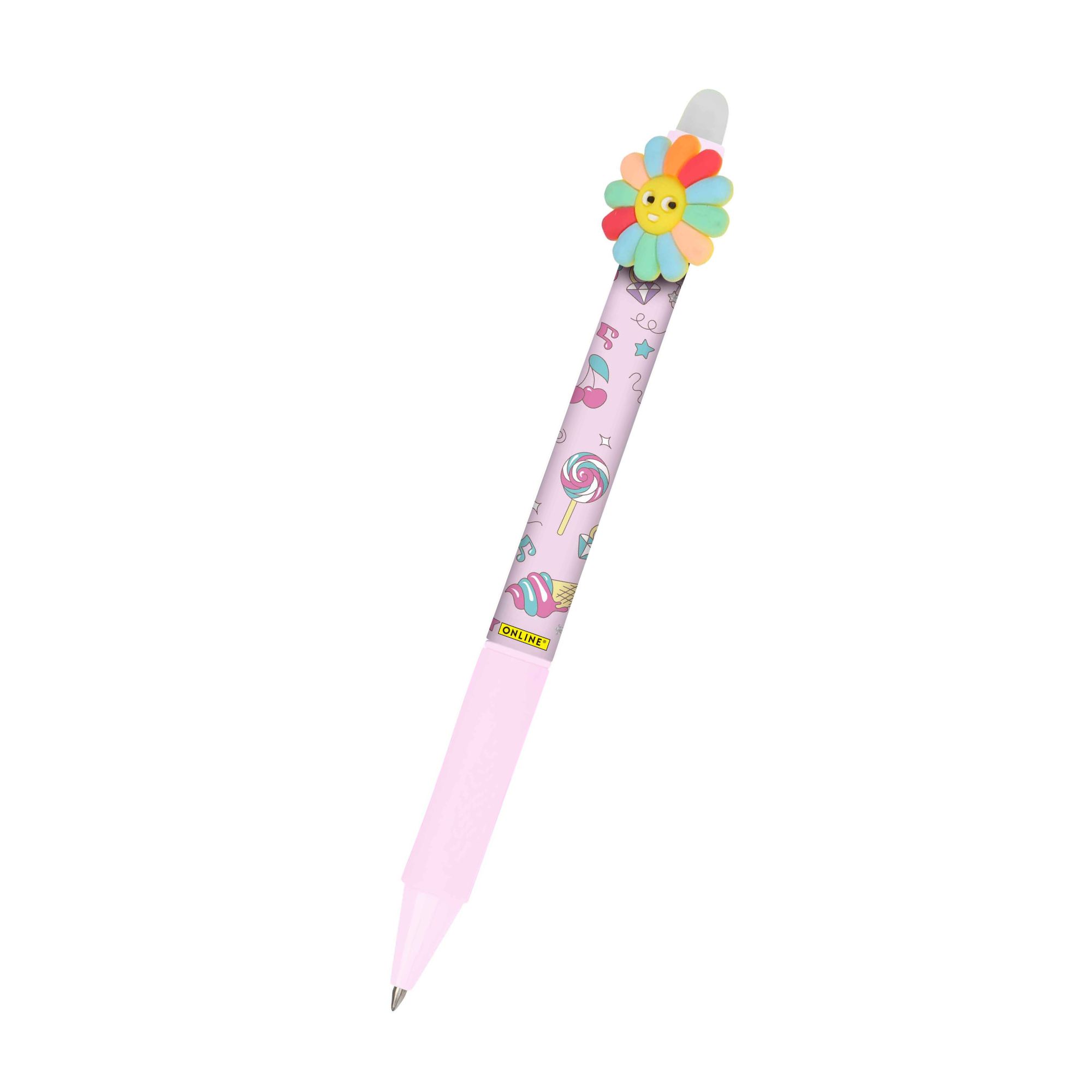Unser radierbarer Gelschreiber magiXX Fun der Serie Happy für Kinder mit spannenden Designs