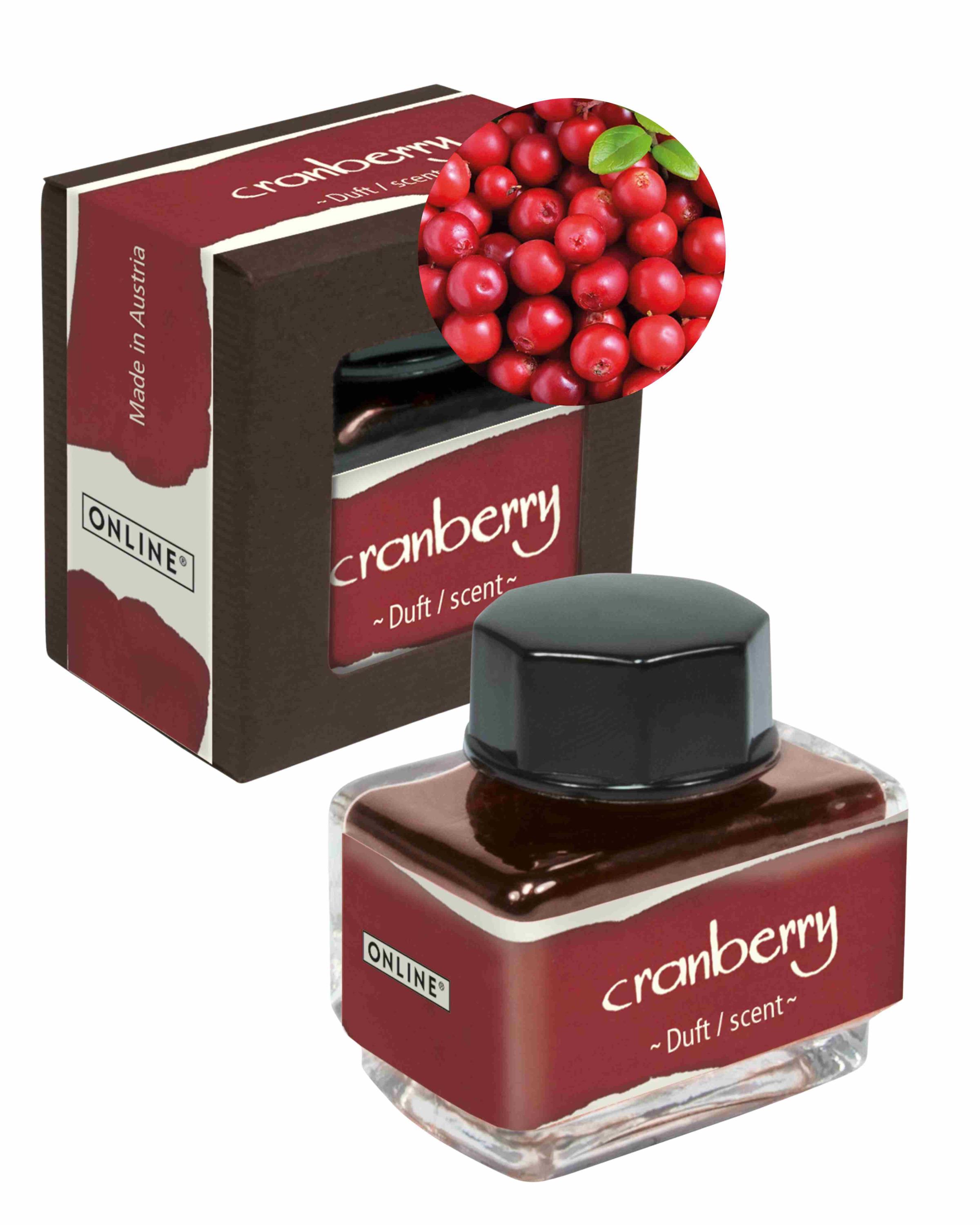 Ink of the senses Red 15 ml with Scent Cranberry